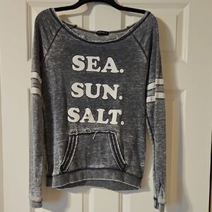 VENUS Charcoal Sweatshirt with White Text